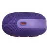 JBL Clip 5 portable Bluetooth speaker in Purple, bottom with USB-C port