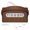 Marshall Kilburn III portable Bluetooth speaker in Brown, top panel with labelled knobs, media jog and M-button