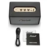 Marshall Acton IV Bluetooth home speaker in Black, with the mains lead and quick start guide from the box