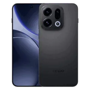 OPPO Find X9 5G in Space Black, back and front views
