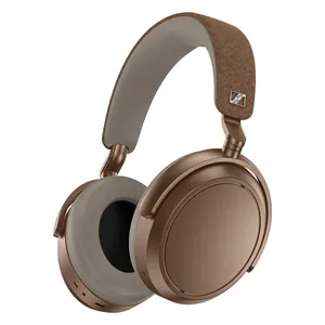 Sennheiser Momentum 4 Wireless noise cancelling headphones in Brown, angled front view