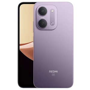 Redmi 17C 5G in Purple Dawn, front and back views