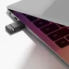 Sennheiser BTD 600 USB Bluetooth audio dongle in Black, plugged into a laptop