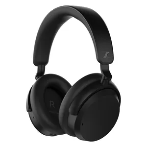 Sennheiser Accentum Wireless noise cancelling headphones in Black, angled front view